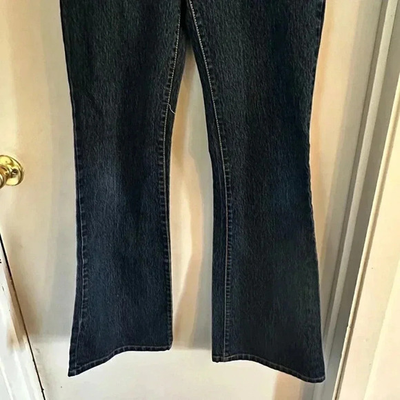 Grane Jeans Juniors Size 7 Regular Waist Boot Cut 5 Pocket Dark Blue Wash EUC - Picture 4 of 13